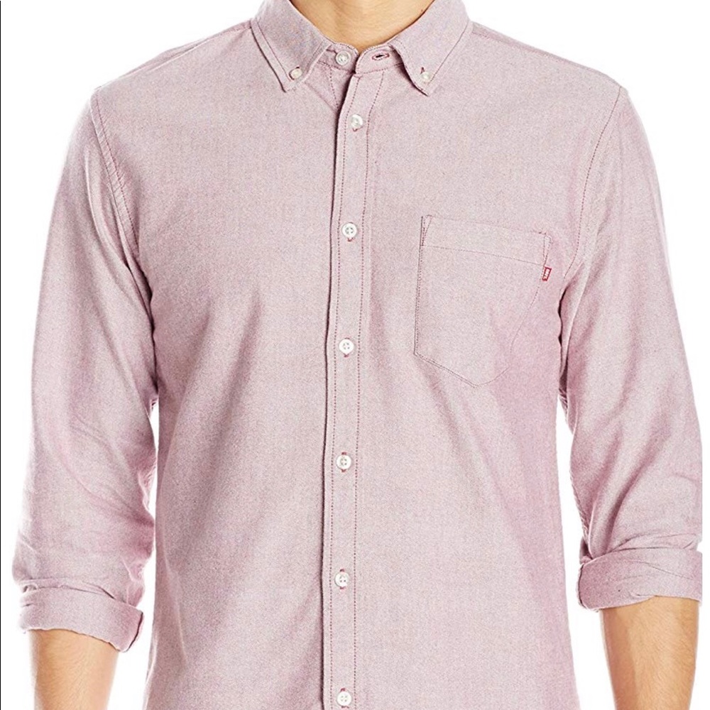 Obey  Dissent Trait Woven Long Sleeve Shirt